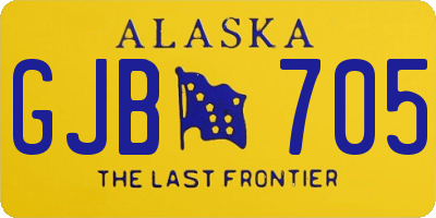 AK license plate GJB705