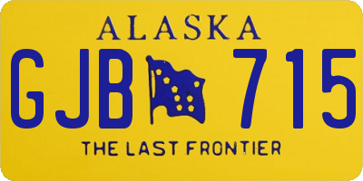 AK license plate GJB715