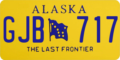 AK license plate GJB717