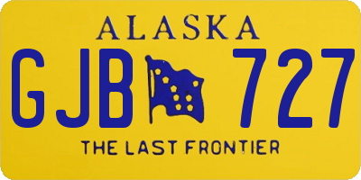 AK license plate GJB727