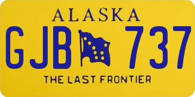 AK license plate GJB737