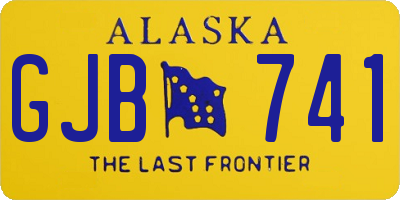 AK license plate GJB741