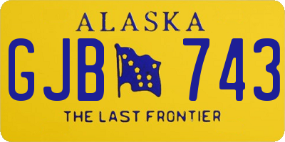 AK license plate GJB743