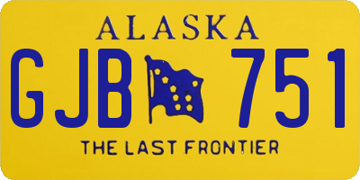 AK license plate GJB751