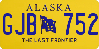 AK license plate GJB752