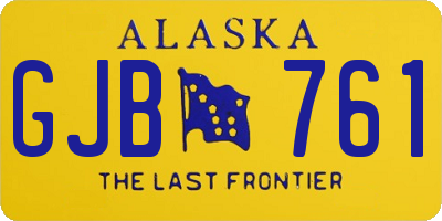AK license plate GJB761