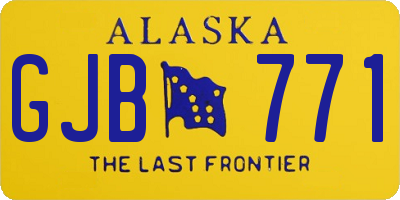 AK license plate GJB771