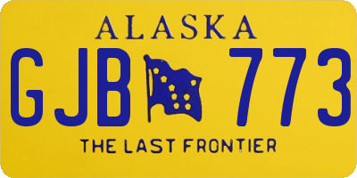 AK license plate GJB773