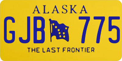 AK license plate GJB775