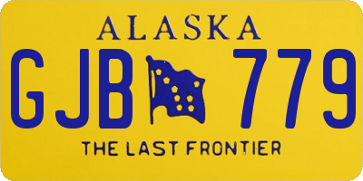 AK license plate GJB779