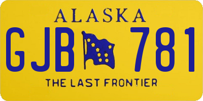 AK license plate GJB781
