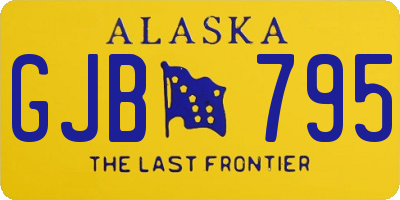 AK license plate GJB795