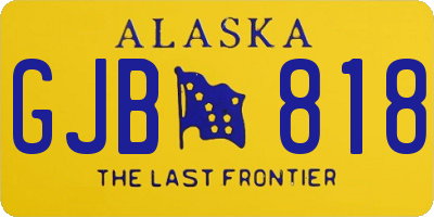 AK license plate GJB818