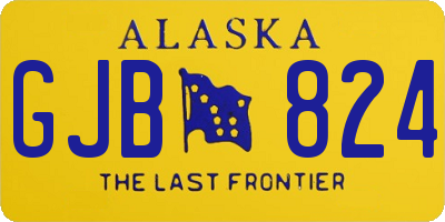 AK license plate GJB824