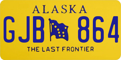 AK license plate GJB864