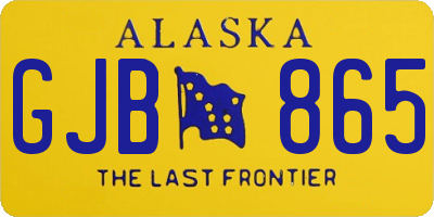 AK license plate GJB865