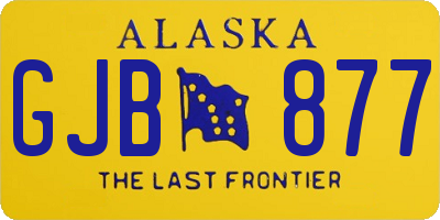 AK license plate GJB877