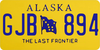 AK license plate GJB894
