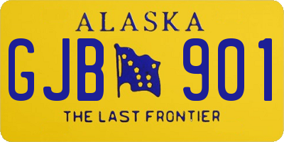 AK license plate GJB901
