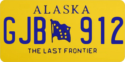 AK license plate GJB912