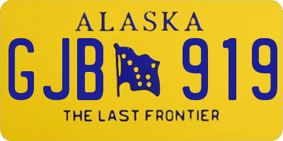 AK license plate GJB919