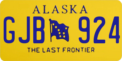 AK license plate GJB924