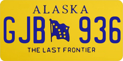 AK license plate GJB936