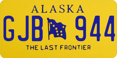 AK license plate GJB944