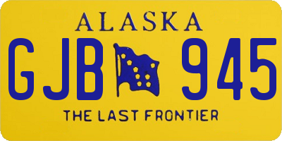 AK license plate GJB945