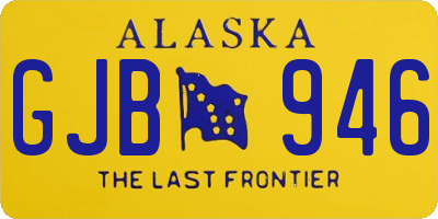 AK license plate GJB946