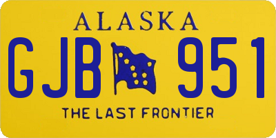 AK license plate GJB951