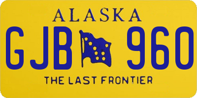AK license plate GJB960