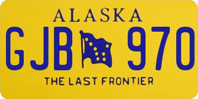 AK license plate GJB970