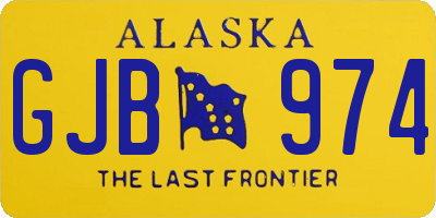 AK license plate GJB974