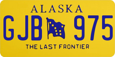 AK license plate GJB975