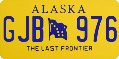AK license plate GJB976