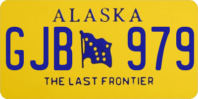 AK license plate GJB979