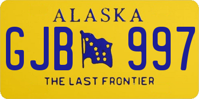 AK license plate GJB997