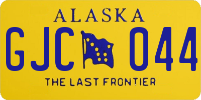 AK license plate GJC044