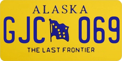 AK license plate GJC069