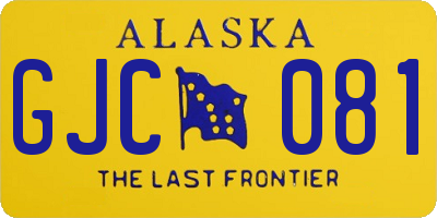 AK license plate GJC081