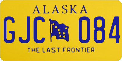 AK license plate GJC084