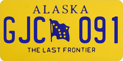AK license plate GJC091