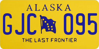 AK license plate GJC095