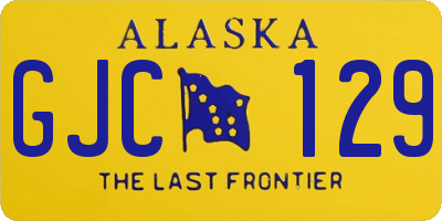 AK license plate GJC129