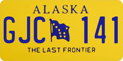 AK license plate GJC141