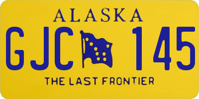 AK license plate GJC145