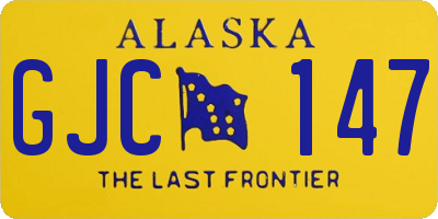 AK license plate GJC147