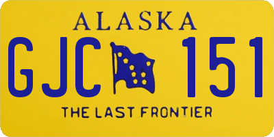 AK license plate GJC151