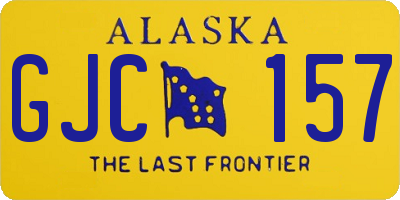 AK license plate GJC157